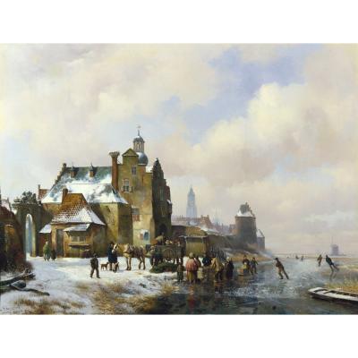Hendrik van de Sande Bakhuyzen – Dutch Winter Scene